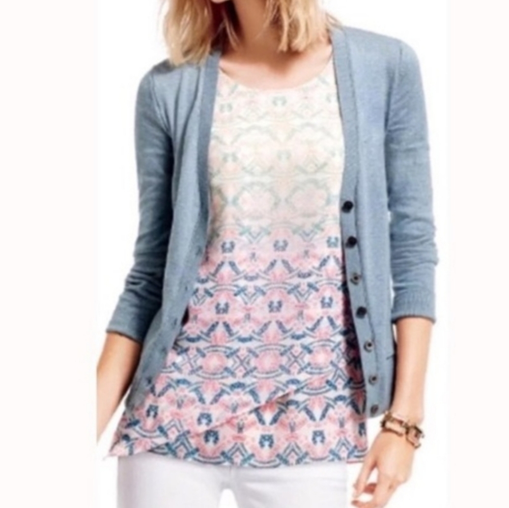 Cabi Mosaic Print Tunic Top-NWT